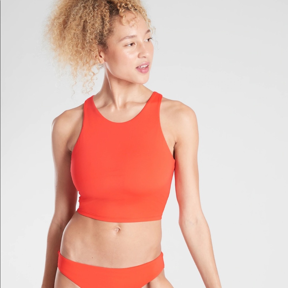 Athleta Conscious Crop Bikini Top D-DD size XS